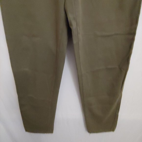 Trussardi Jeans Ittierre SPA Number One Army Green Straight Leg pants 30 Italy - Picture 4 of 13